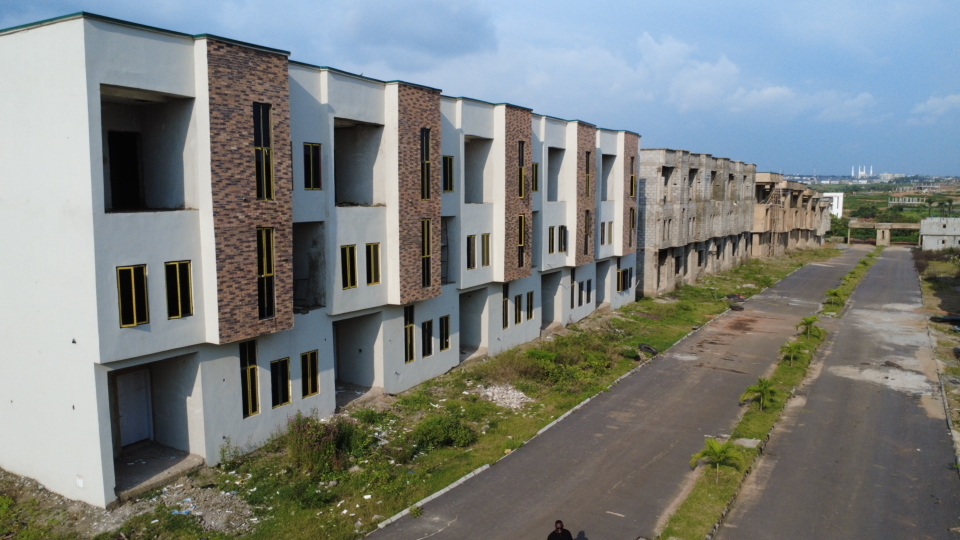 Terrace duplexes on site